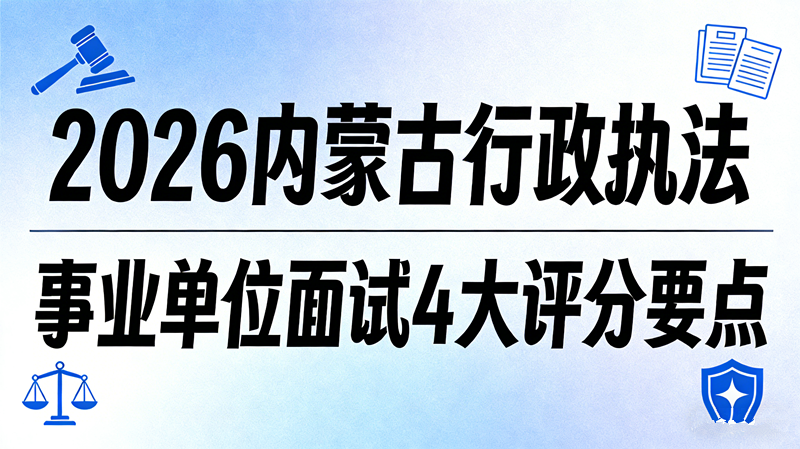 2026内蒙古行政执法事业单位面试4大评分要点