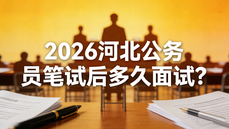 2026河北公务员笔试后多久面试? 2026河北公务员笔试后多久面试?